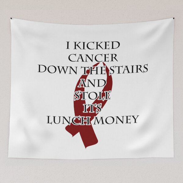 Item preview, Cancer Bully (Burgundy Ribbon) designed and sold by blakcirclegirl.