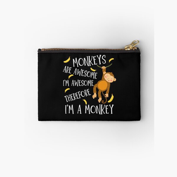 Item preview, Monkeys Are Awesome I'm Awesome Therefore I'm A Monkey  Funny Monkey Day Costume Squad Matching Gifts tees designed and sold by Unicorny-Design.