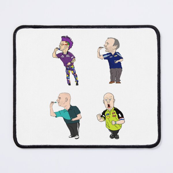 Item preview, Dart players catoon sticker pack designed and sold by FlawlessCheese.