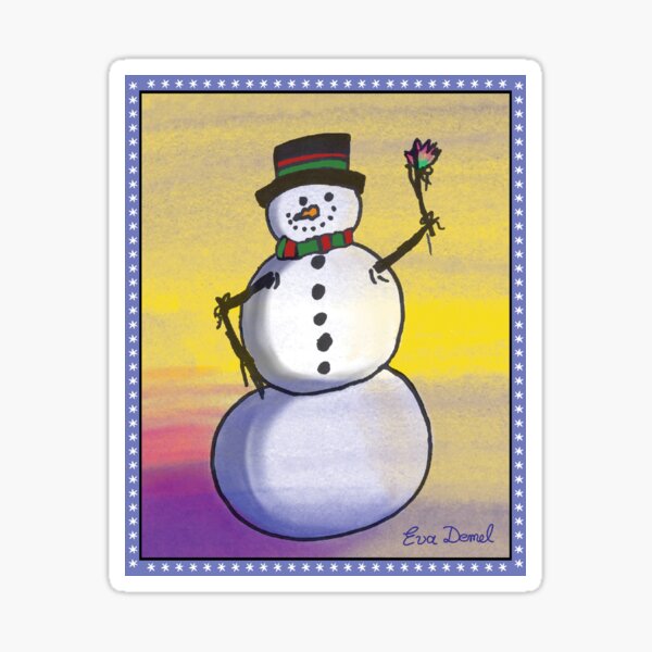 Christmas Snowman Sticker
