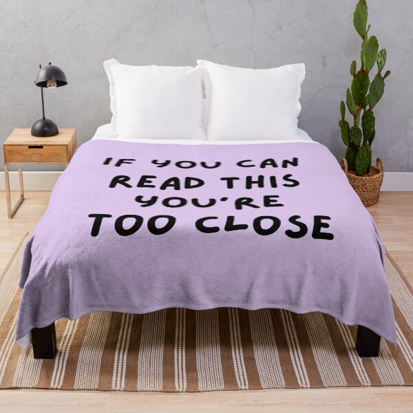 Item preview, If You Can Read This You Are Too Close - Purple aesthetic designed and sold by mydoodlesateme.