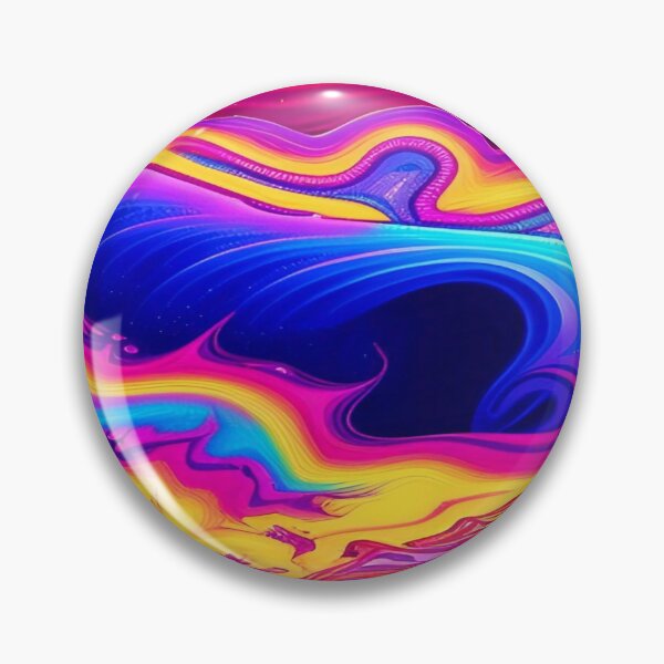 Item preview, Abstraction elemental psychodelic many colors fire and water overlapping art designed and sold by ValleyDream.