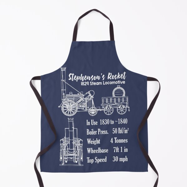 Item preview, Stephenson's Rocket Steam Train Locomotive Blueprint Diagram Gift designed and sold by Maljonic.