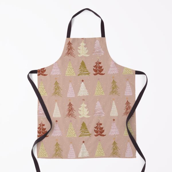 Item preview, Holiday Trees - Simple Muted Colors (Pink/Beige Background) designed and sold by vron615.