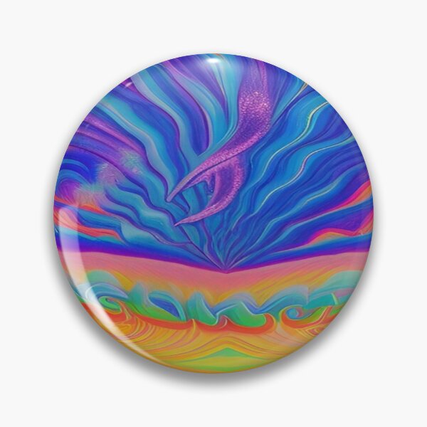 Item preview, Abstraction elemental psychodelic many colors fire and water overlapping art designed and sold by ValleyDream.
