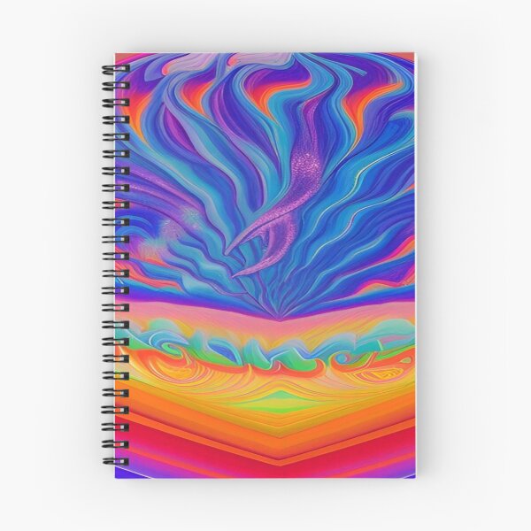 Item preview, Abstraction elemental psychodelic many colors fire and water overlapping art designed and sold by ValleyDream.