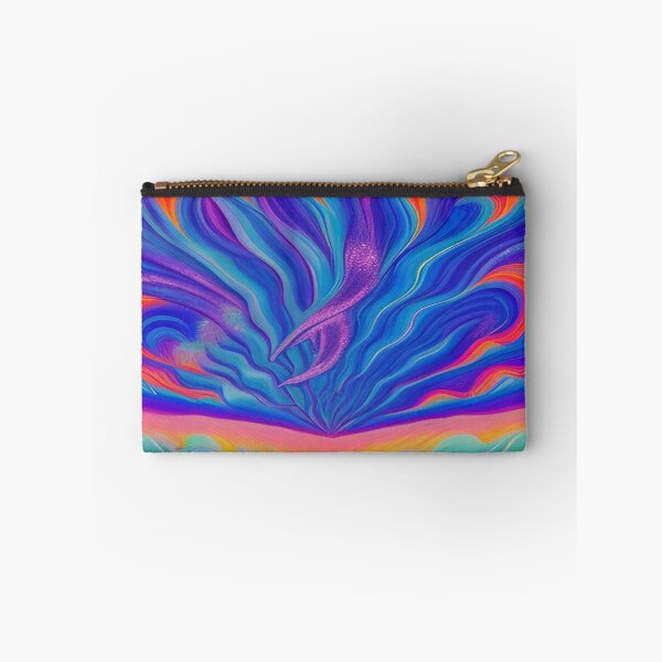 Item preview, Abstraction elemental psychodelic many colors fire and water overlapping art designed and sold by ValleyDream.