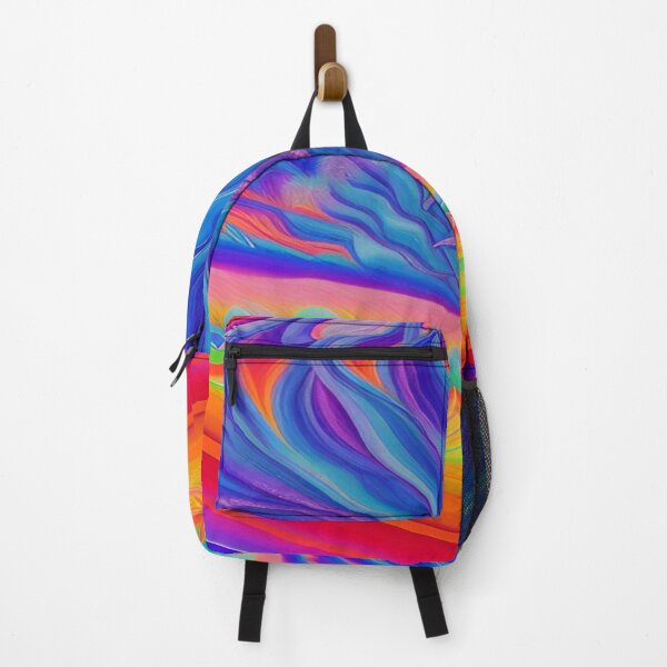 Item preview, Abstraction elemental psychodelic many colors fire and water overlapping art designed and sold by ValleyDream.