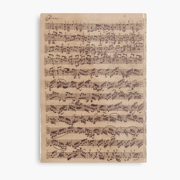 Bach Chaconne Metal Print