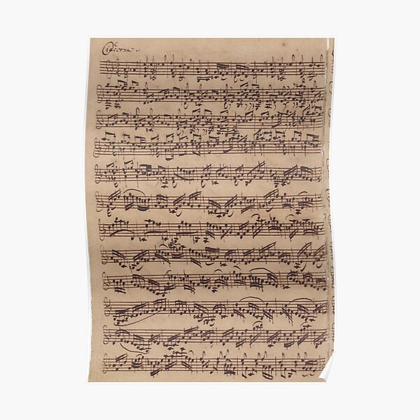 Bach Chaconne Poster