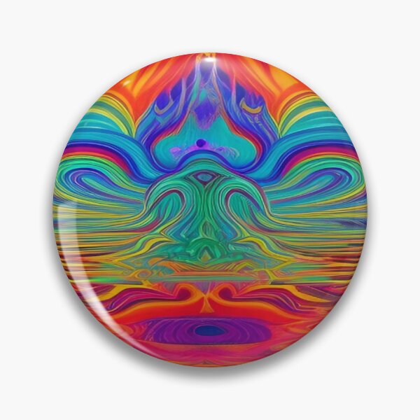 Item preview, Abstraction elemental psychodelic many colors fire and water overlapping art designed and sold by ValleyDream.