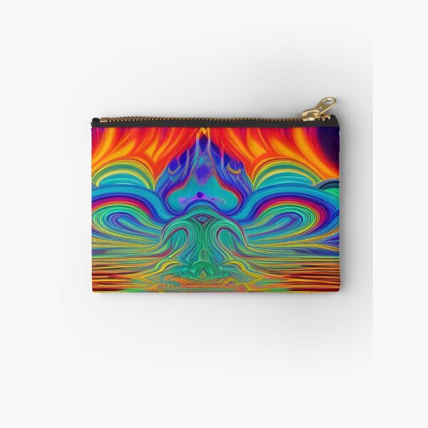 Item preview, Abstraction elemental psychodelic many colors fire and water overlapping art designed and sold by ValleyDream.