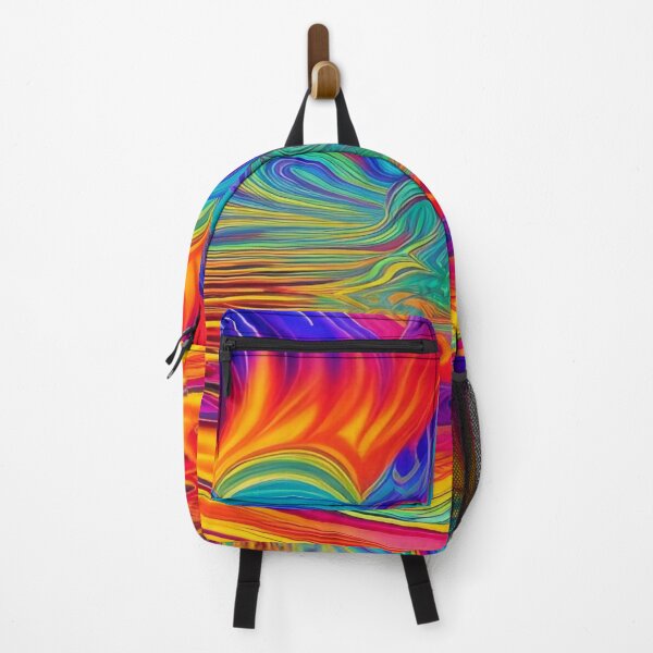 Item preview, Abstraction elemental psychodelic many colors fire and water overlapping art designed and sold by ValleyDream.