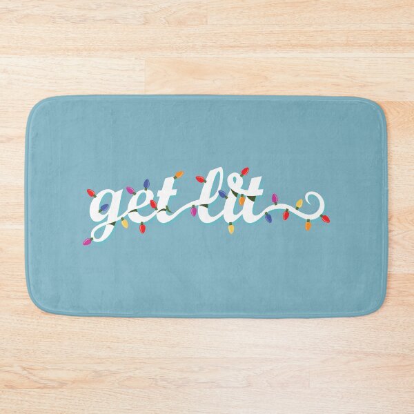 Item preview, Get Lit Holiday Lights Design Seasonal (White and Blue) designed and sold by vron615.