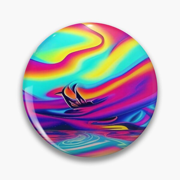 Item preview, Abstraction elemental psychodelic many colors fire and water overlapping art designed and sold by ValleyDream.