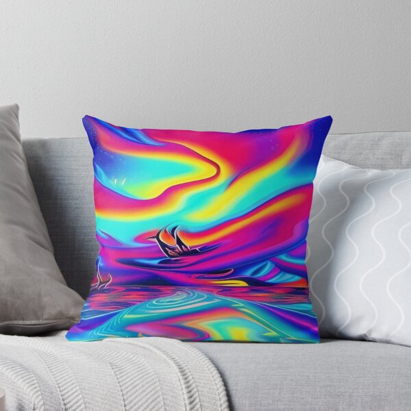 Item preview, Abstraction elemental psychodelic many colors fire and water overlapping art designed and sold by ValleyDream.