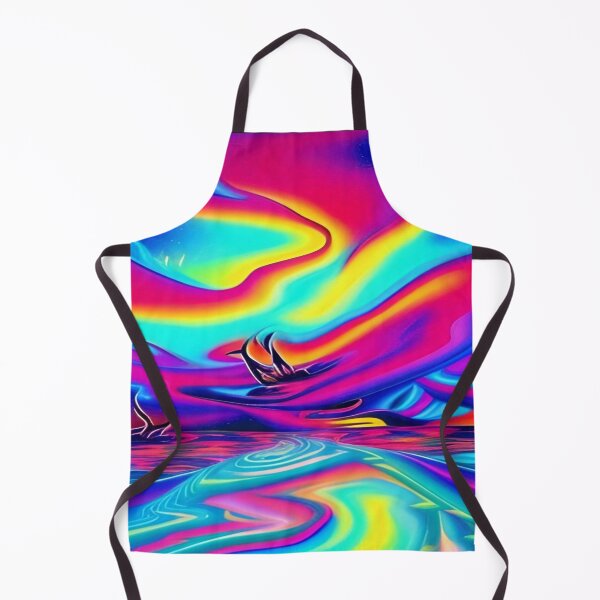 Item preview, Abstraction elemental psychodelic many colors fire and water overlapping art designed and sold by ValleyDream.