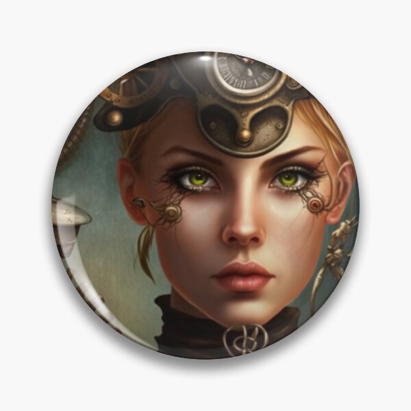 Item preview, Surreal Beautiful Steampunk Art Ai Generated Fantasy Print designed and sold by BeaconMarketing.