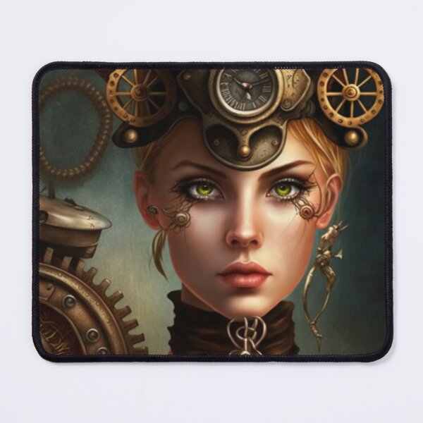 Item preview, Surreal Beautiful Steampunk Art Ai Generated Fantasy Print designed and sold by BeaconMarketing.