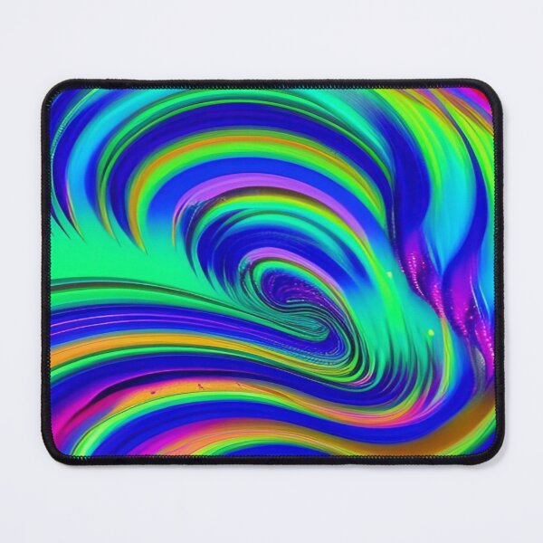 Item preview, Abstraction elemental psychodelic many colors fire and water overlapping art designed and sold by ValleyDream.