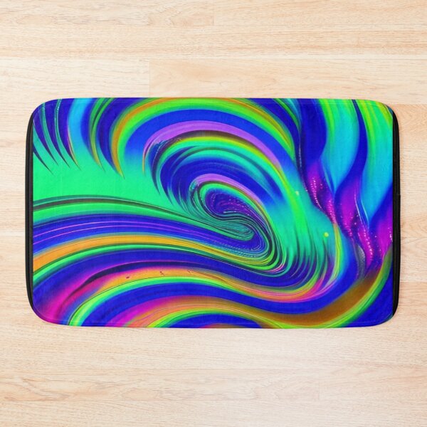 Item preview, Abstraction elemental psychodelic many colors fire and water overlapping art designed and sold by ValleyDream.