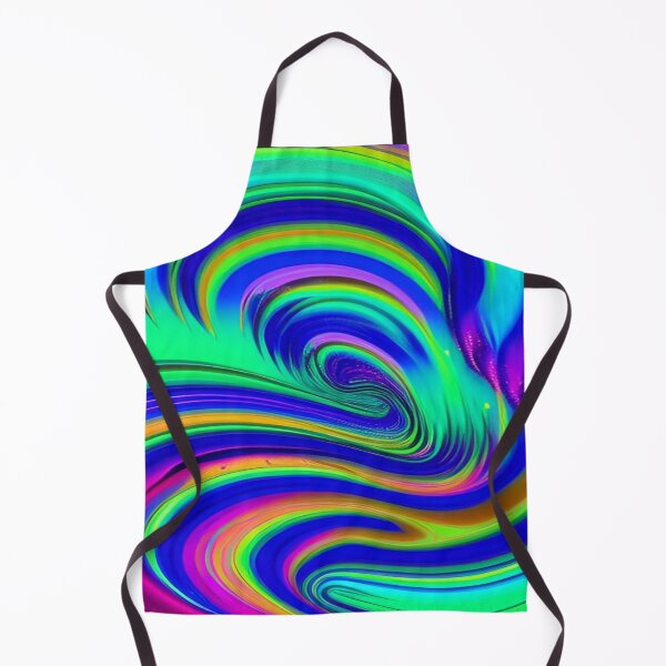 Item preview, Abstraction elemental psychodelic many colors fire and water overlapping art designed and sold by ValleyDream.