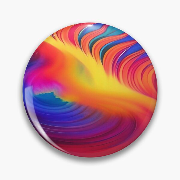 Item preview, Abstraction elemental psychodelic many colors fire and water overlapping art designed and sold by ValleyDream.