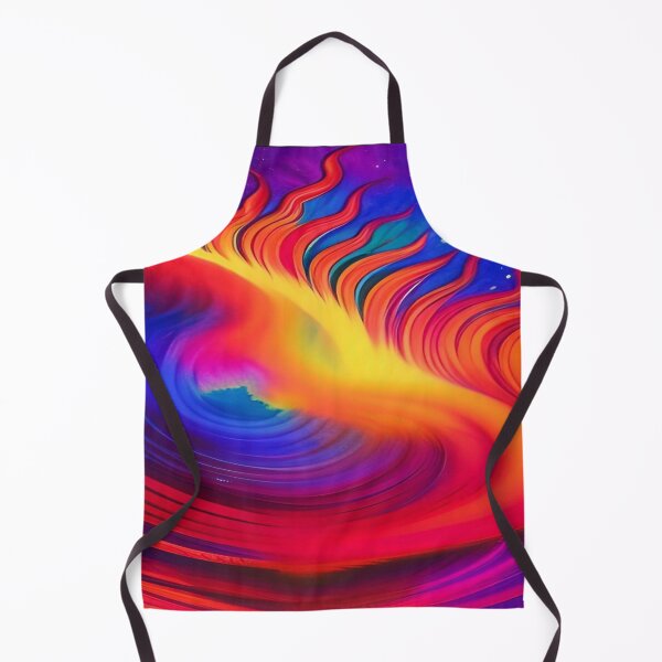 Item preview, Abstraction elemental psychodelic many colors fire and water overlapping art designed and sold by ValleyDream.