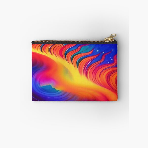 Item preview, Abstraction elemental psychodelic many colors fire and water overlapping art designed and sold by ValleyDream.