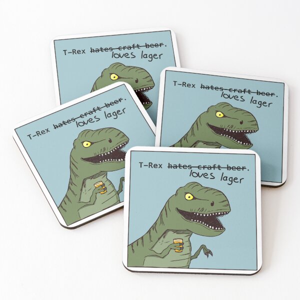 Aperçu de l'œuvre T-Rex aime la bière blonde créée et vendue par WingnutP.