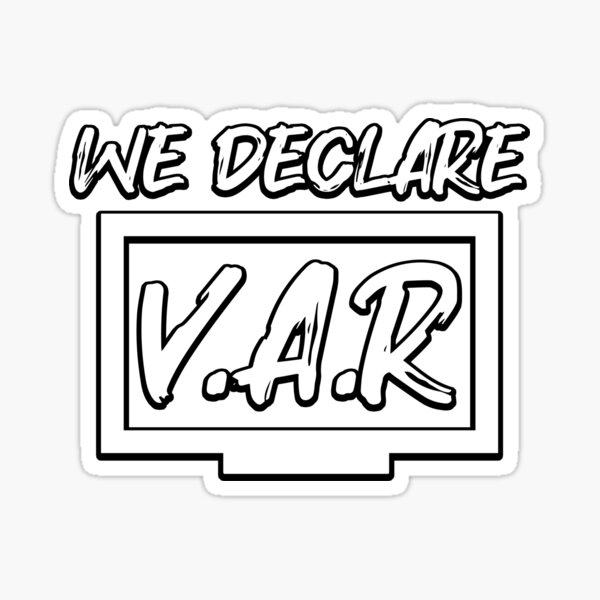 Item preview, We Declare VAR Football (White) designed and sold by Aerodin.