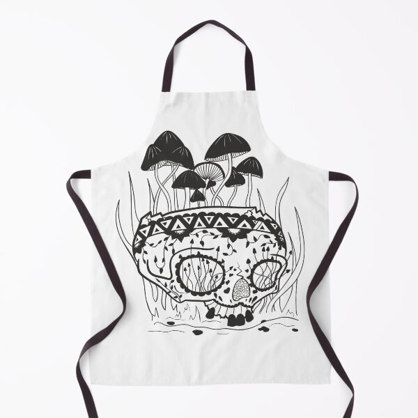 Item preview, Skull with mushrooms designed and sold by camelsvg.