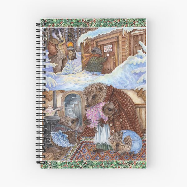 Item preview, Hedgehog Cabin Holiday Greenery designed and sold by Wendy Edelson.