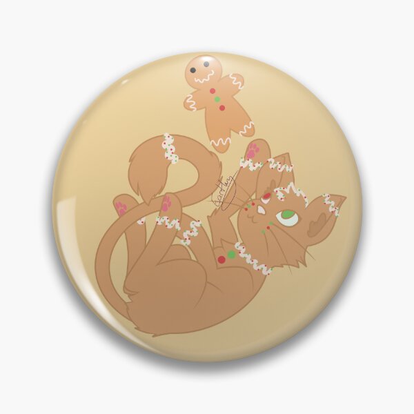 Item preview, Ginger the gingerbread kitten designed and sold by Cosmic Kitty Colors.