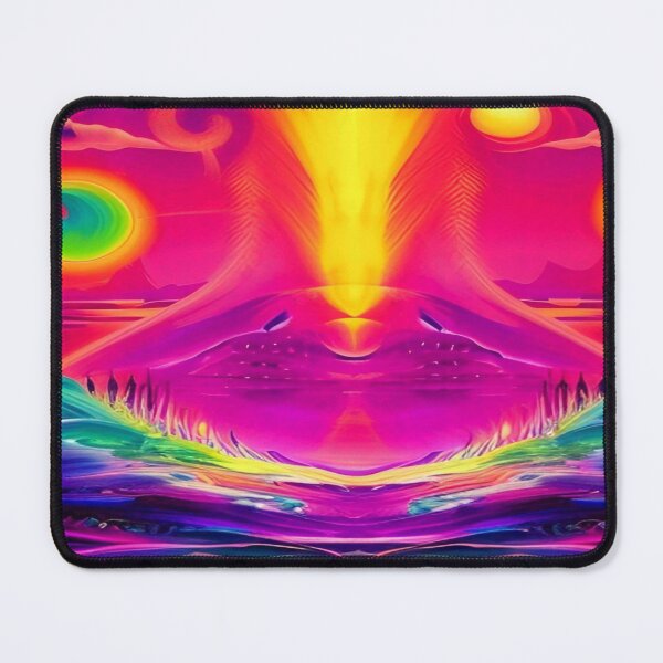 Item preview, Abstraction elemental psychodelic many colors fire and water overlapping art designed and sold by ValleyDream.