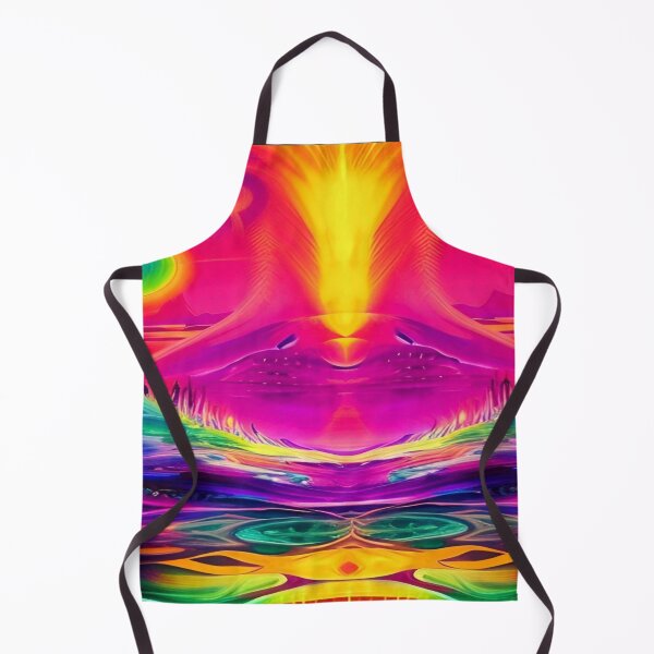 Item preview, Abstraction elemental psychodelic many colors fire and water overlapping art designed and sold by ValleyDream.