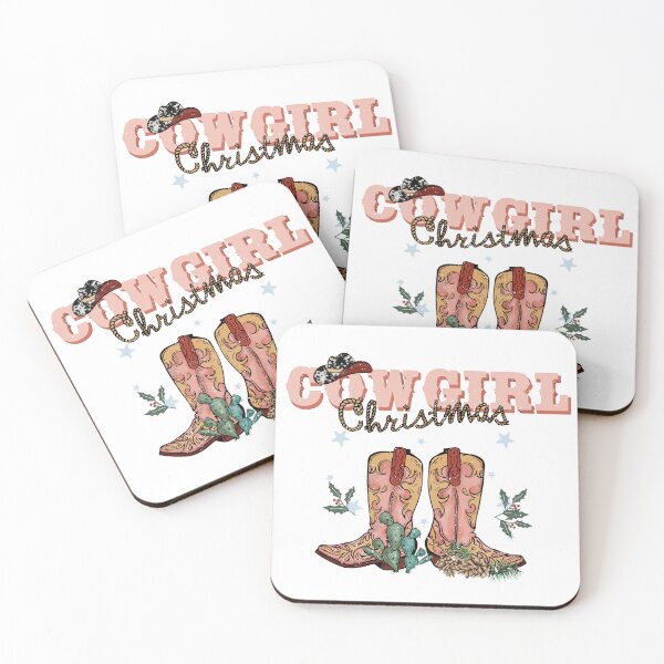 Item preview, Cowgirl Christmas Boots and Cactus  designed and sold by ElishaKayne.