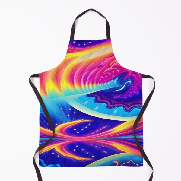 Item preview, Abstraction elemental psychodelic many colors fire and water overlapping art designed and sold by ValleyDream.