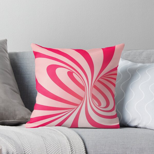 Item preview, Retro pink swirl loop  designed and sold by ReneMagritteArt.