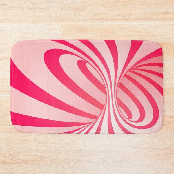 Item preview, Retro pink swirl loop  designed and sold by ReneMagritteArt.