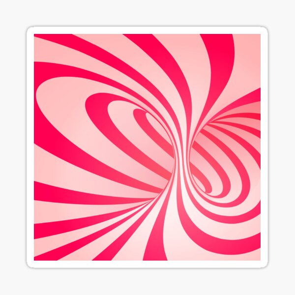 Item preview, Retro pink swirl loop  designed and sold by ReneMagritteArt.