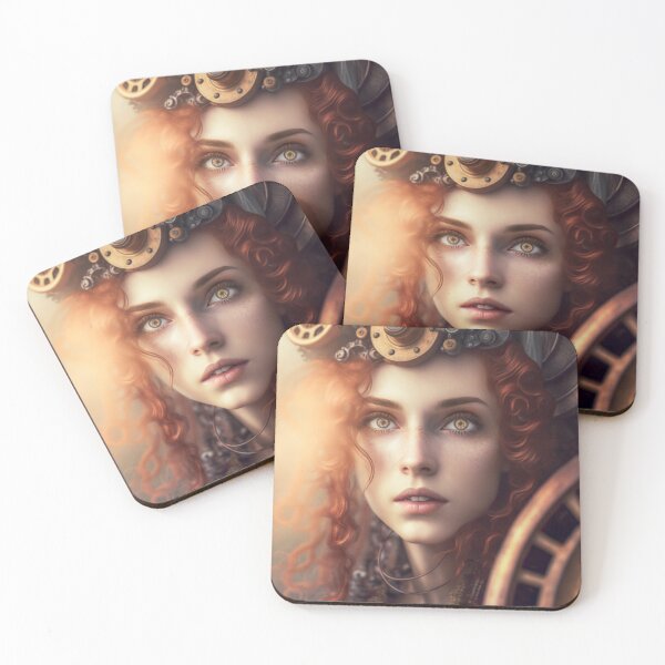 Item preview, Beautiful Surreal Steampunk Art Ai Generated Fantasy Print designed and sold by BeaconMarketing.