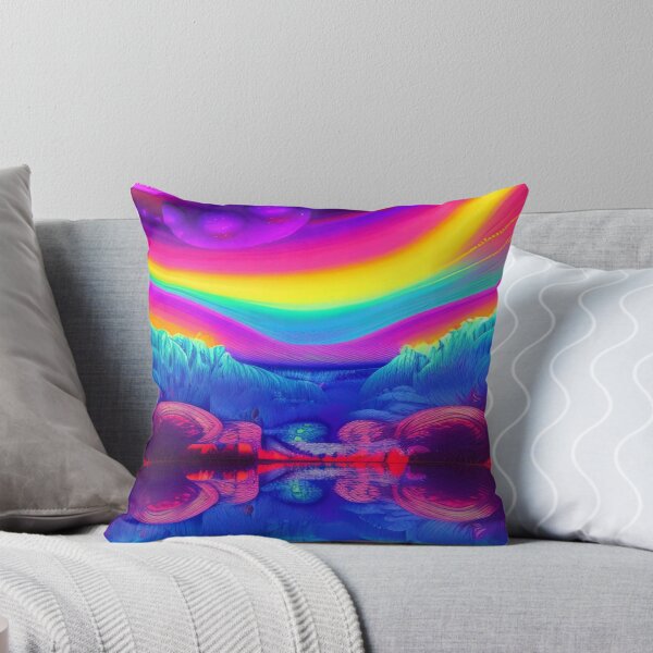 Item preview, Abstraction elemental psychodelic many colors fire and water overlapping art designed and sold by ValleyDream.