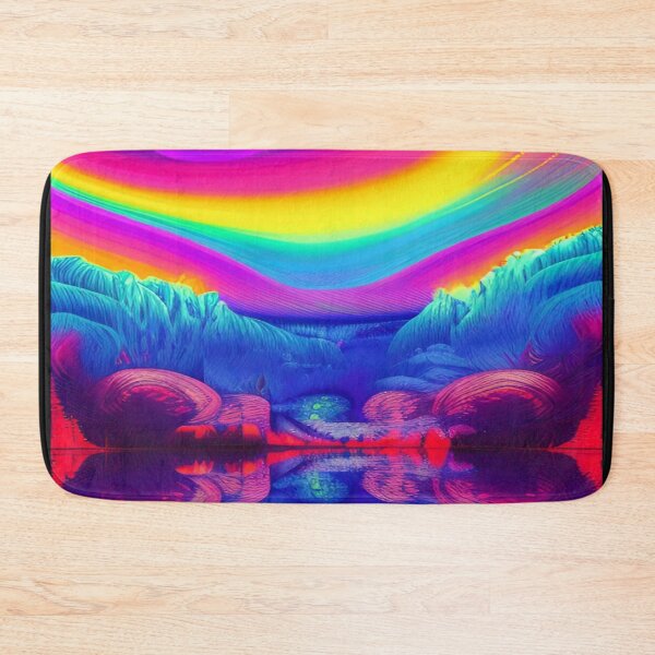 Item preview, Abstraction elemental psychodelic many colors fire and water overlapping art designed and sold by ValleyDream.