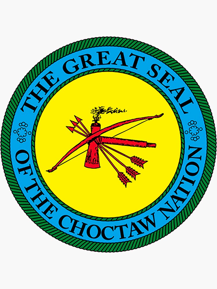 "Choctaw Nation Great Seal" Sticker for Sale by artyflyers Redbubble
