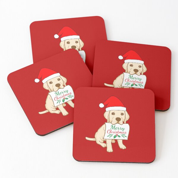 Item preview, Cute Labrador Puppy With Santa Claus' Hat 1 - Merry Christmas, Perfect For Animal Lovers designed and sold by Olivvier.