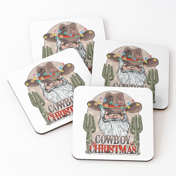 Item preview, Cowboy Christmas Santa in Cowboy Hat  designed and sold by ElishaKayne.