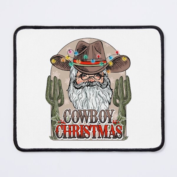 Item preview, Cowboy Christmas Santa in Cowboy Hat designed and sold by ElishaKayne.
