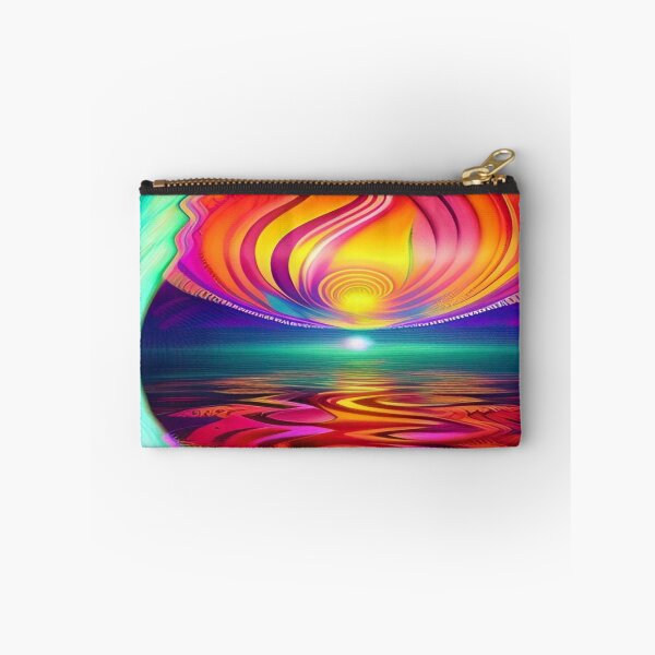 Item preview, Abstraction elemental psychodelic many colors fire and water overlapping art designed and sold by ValleyDream.