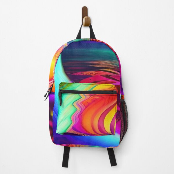 Item preview, Abstraction elemental psychodelic many colors fire and water overlapping art designed and sold by ValleyDream.